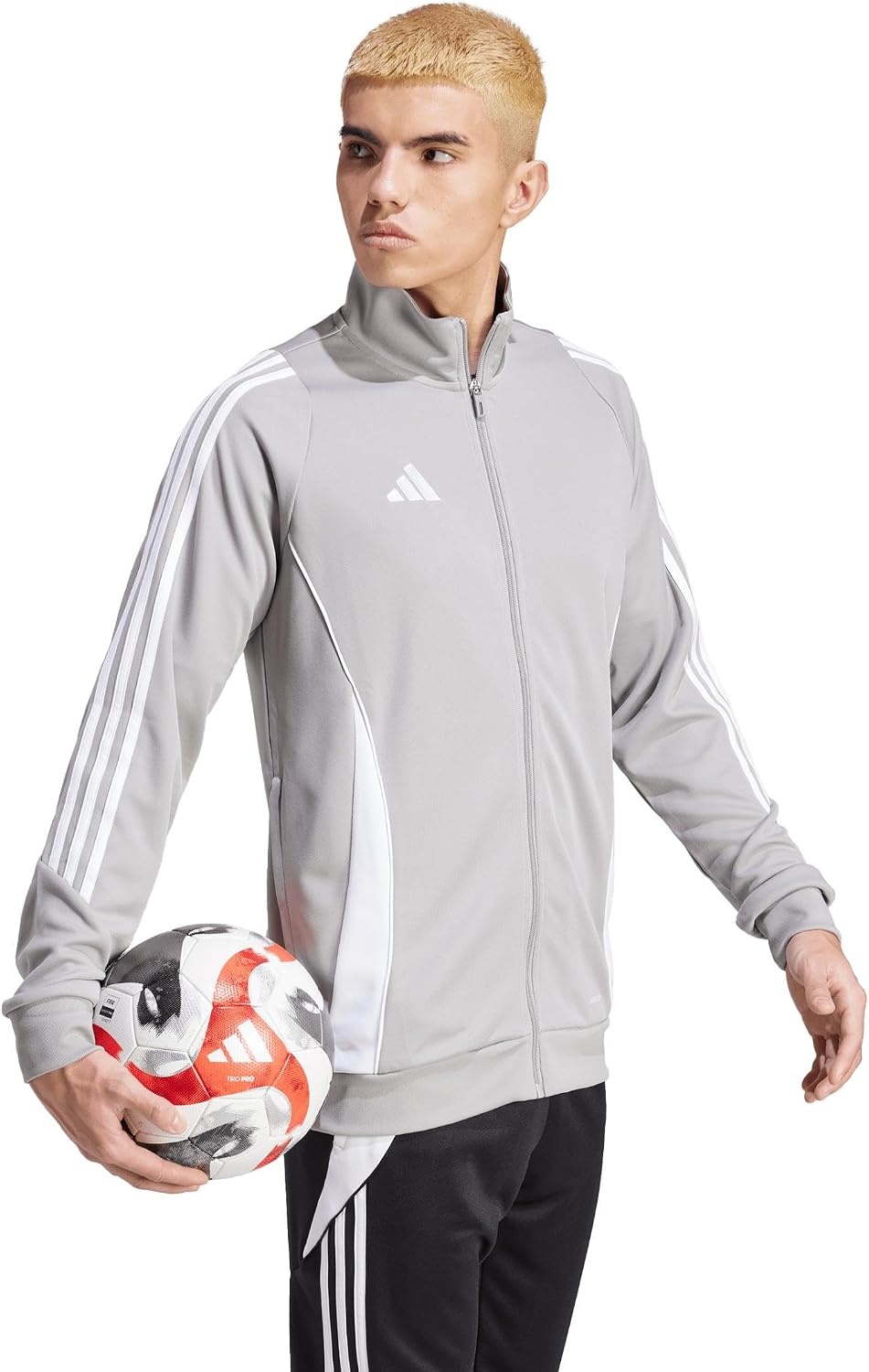image:imageadidas Mens Tiro 24 Training JacketTeam Mid GreyWhite
