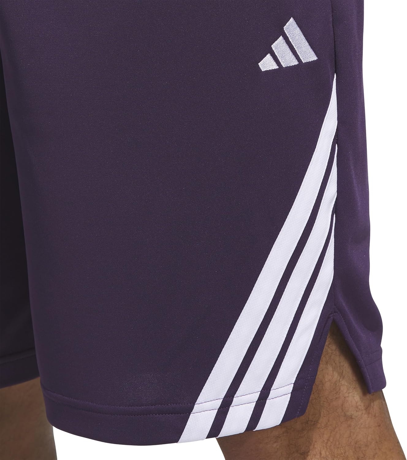 image:imageadidas Originals Mens Basketball Legends 3Stripes ShortsAurora PlumWhite