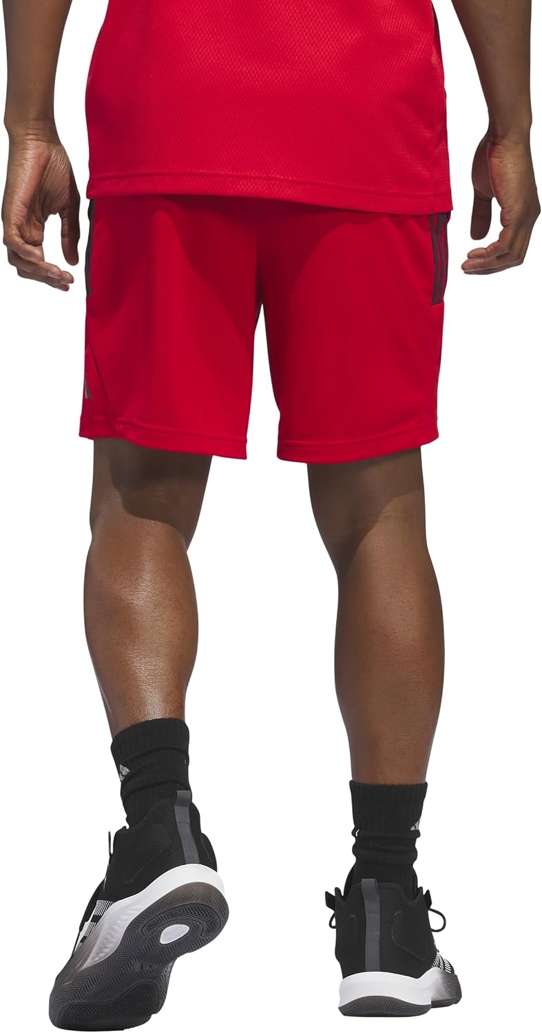 image:imageadidas Originals Mens Basketball Legends 3Stripes ShortsBetter ScarletAurora Black