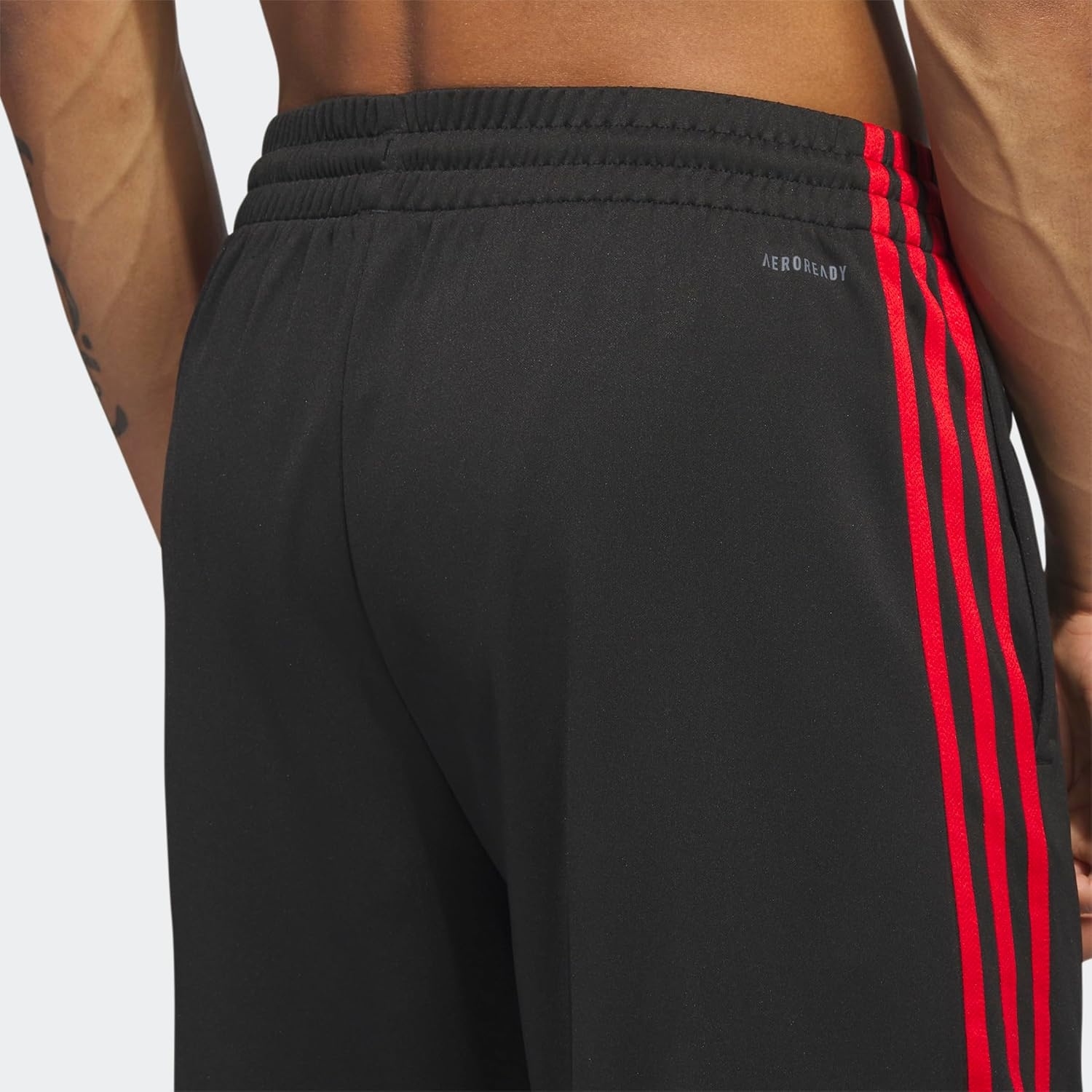 image:imageadidas Originals Mens Basketball Legends 3Stripes ShortsBlack Better Scarlet