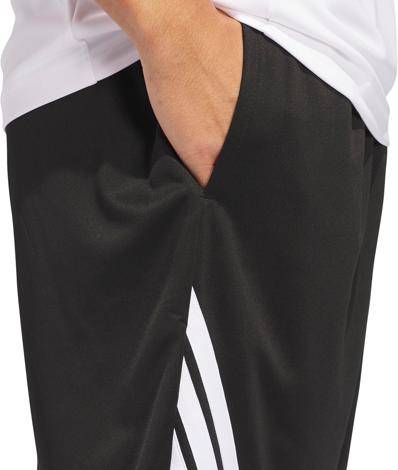 image:imageadidas Originals Mens Basketball Legends 3Stripes ShortsBlackWhite