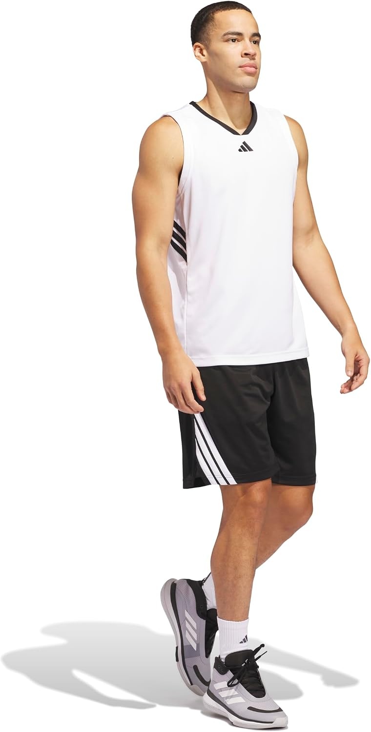 image:imageadidas Originals Mens Basketball Legends 3Stripes ShortsBlackWhite