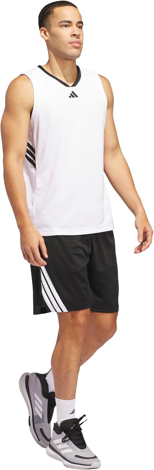 image:imageadidas Originals Mens Basketball Legends 3Stripes ShortsBlackWhite