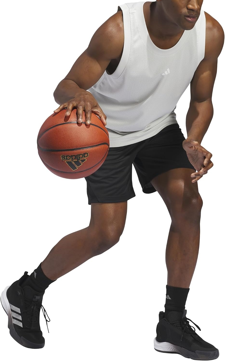 image:imageadidas Originals Mens Basketball Legends 3Stripes ShortsBlackWhiteBlack