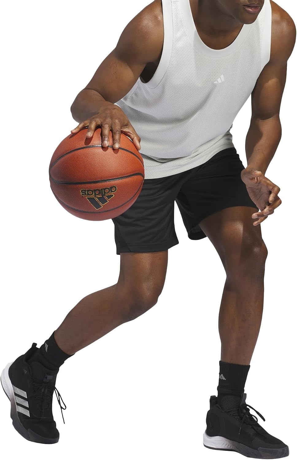 image:imageadidas Originals Mens Basketball Legends 3Stripes ShortsBlackWhiteBlack