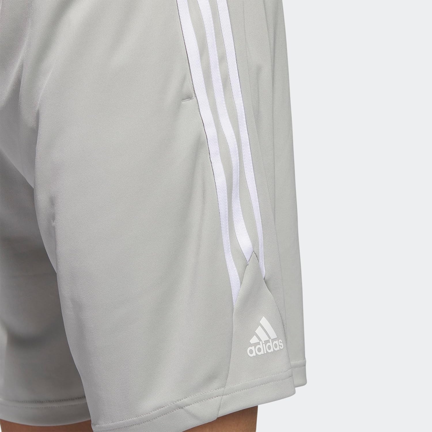 image:imageadidas Originals Mens Basketball Legends 3Stripes ShortsMetal Grey White