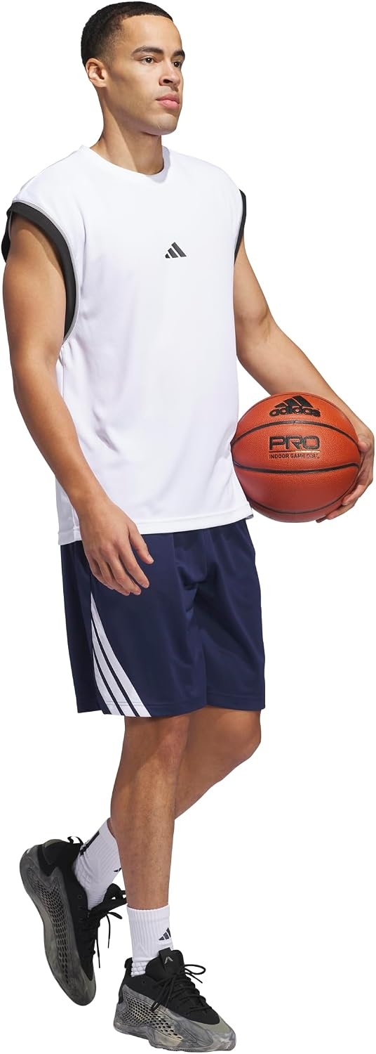 image:imageadidas Originals Mens Basketball Legends 3Stripes ShortsTeam Navy BlueWhite