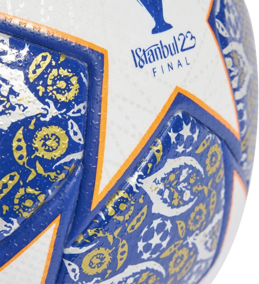 image:imageadidas UCL Istanbul Pro Match Ball TOPWHITETEAM ROYAL BLUESOLAR ORANGESILVER MET BOTTOMGO HU1576