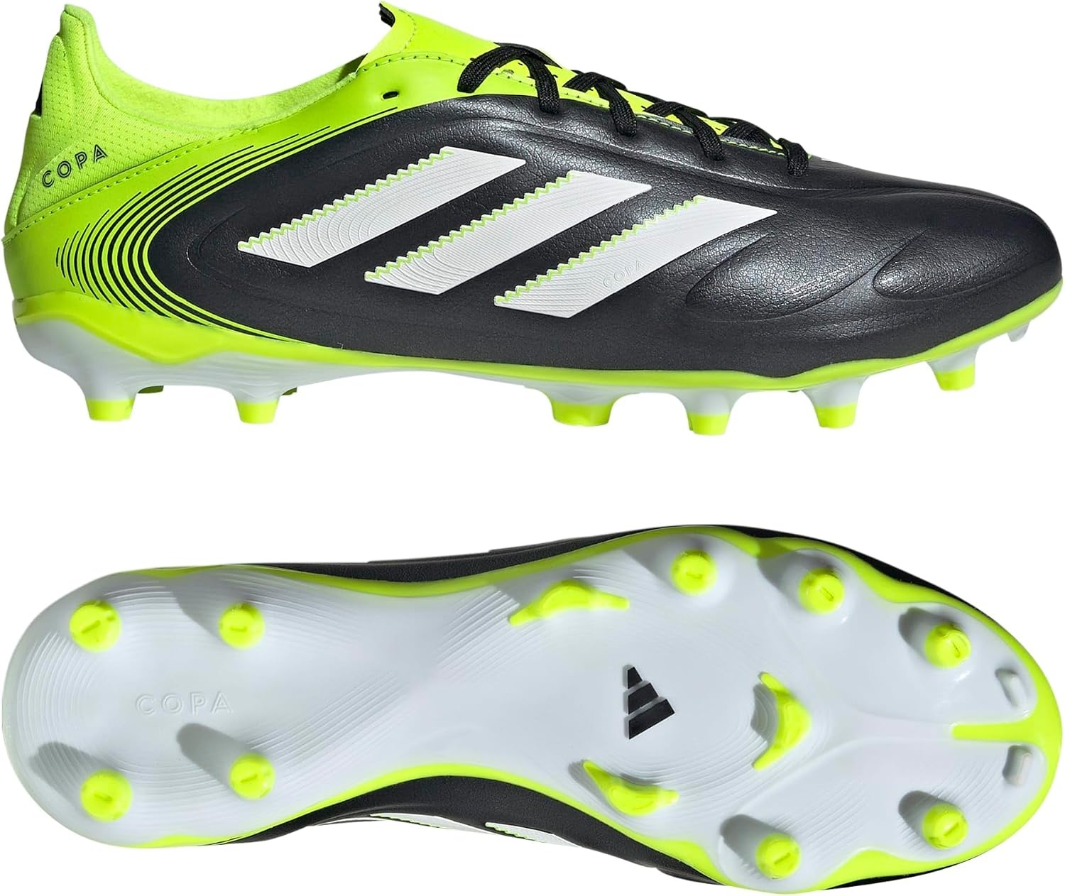 image:imageadidas UnisexAdult Copa Pure 3 League Firm GroundMulti GroundBlackWhiteLucid Lemon