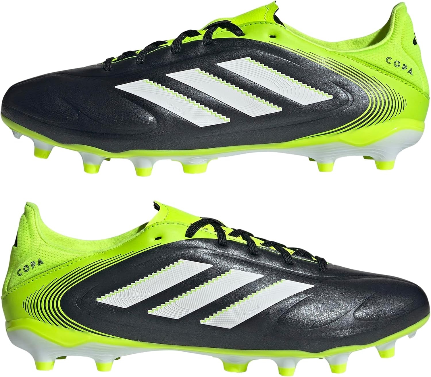 image:imageadidas UnisexAdult Copa Pure 3 League Firm GroundMulti GroundBlackWhiteLucid Lemon