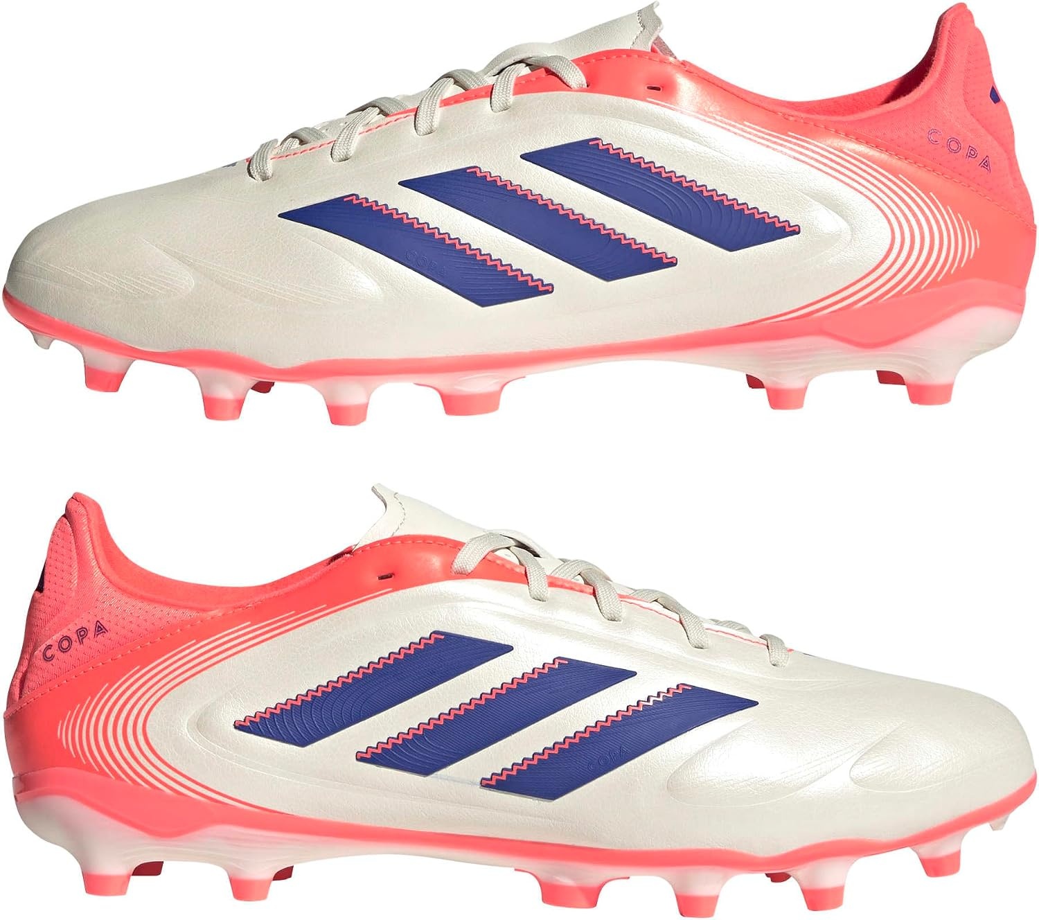 image:imageadidas UnisexAdult Copa Pure 3 League Firm GroundMulti GroundOff WhiteLucid BlueSignal Coral