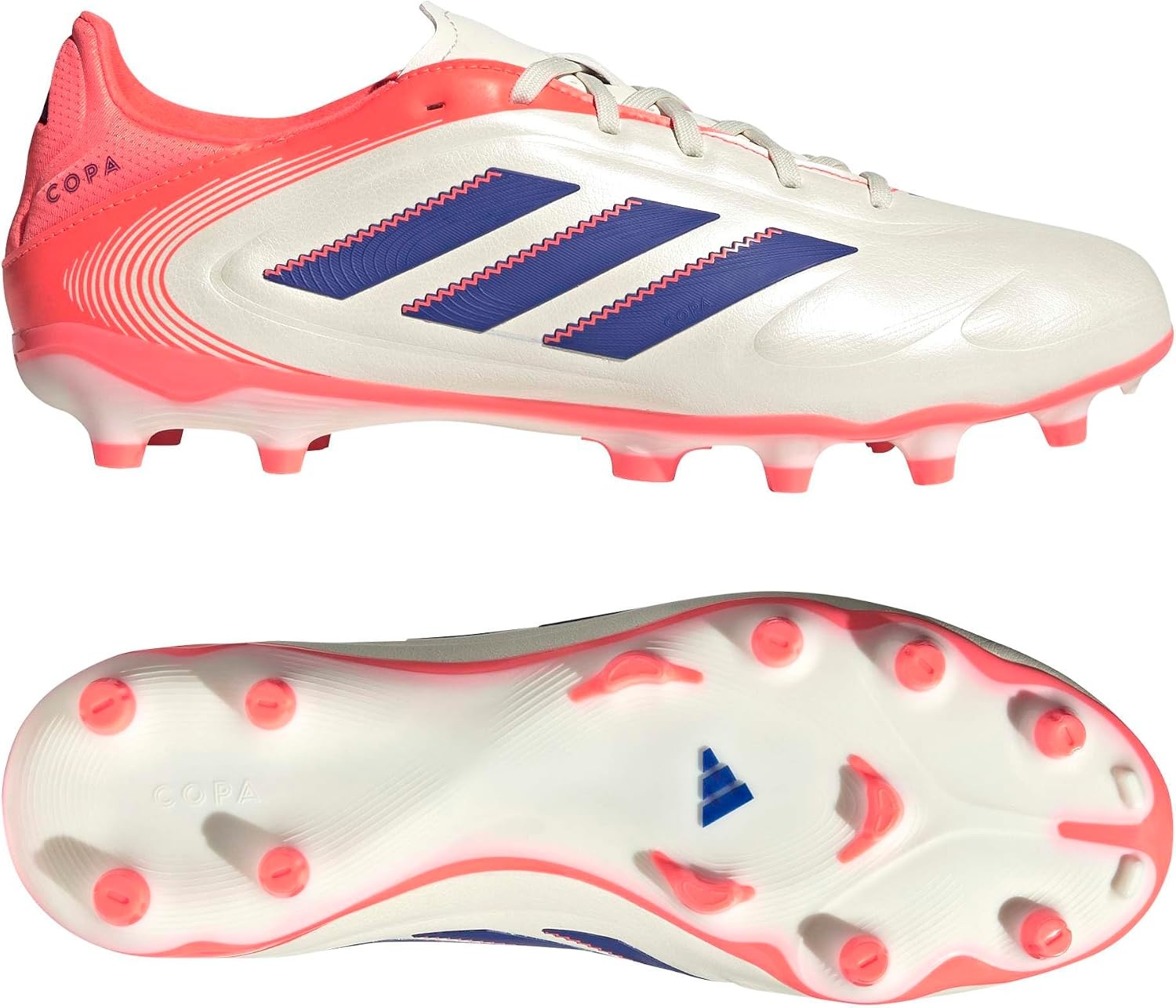 image:imageadidas UnisexAdult Copa Pure 3 League Firm GroundMulti GroundOff WhiteLucid BlueSignal Coral
