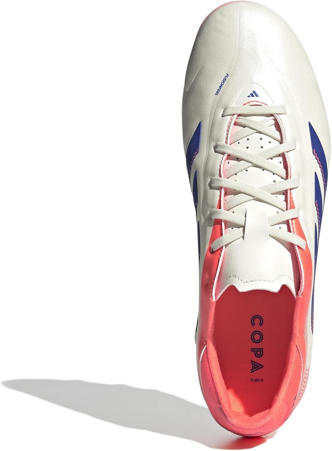 image:imageadidas UnisexAdult Copa Pure 3 League Firm GroundMulti GroundOff WhiteLucid BlueSignal Coral