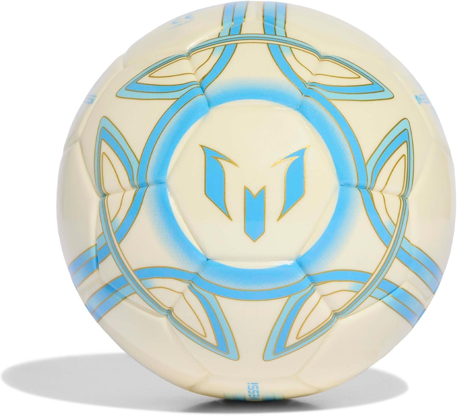image:imageadidas UnisexAdult Messi Mini Soccer BallIvorySemi Blue BurstIcey Blue