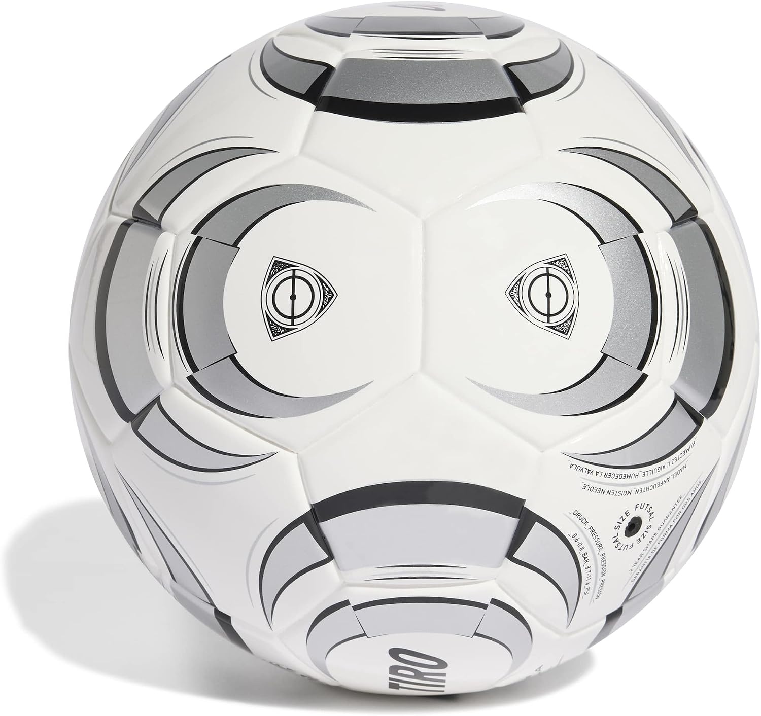 image:imageadidas UnisexAdult Tiro League Sala Ball WhiteSilver MetallicBlack Futsal