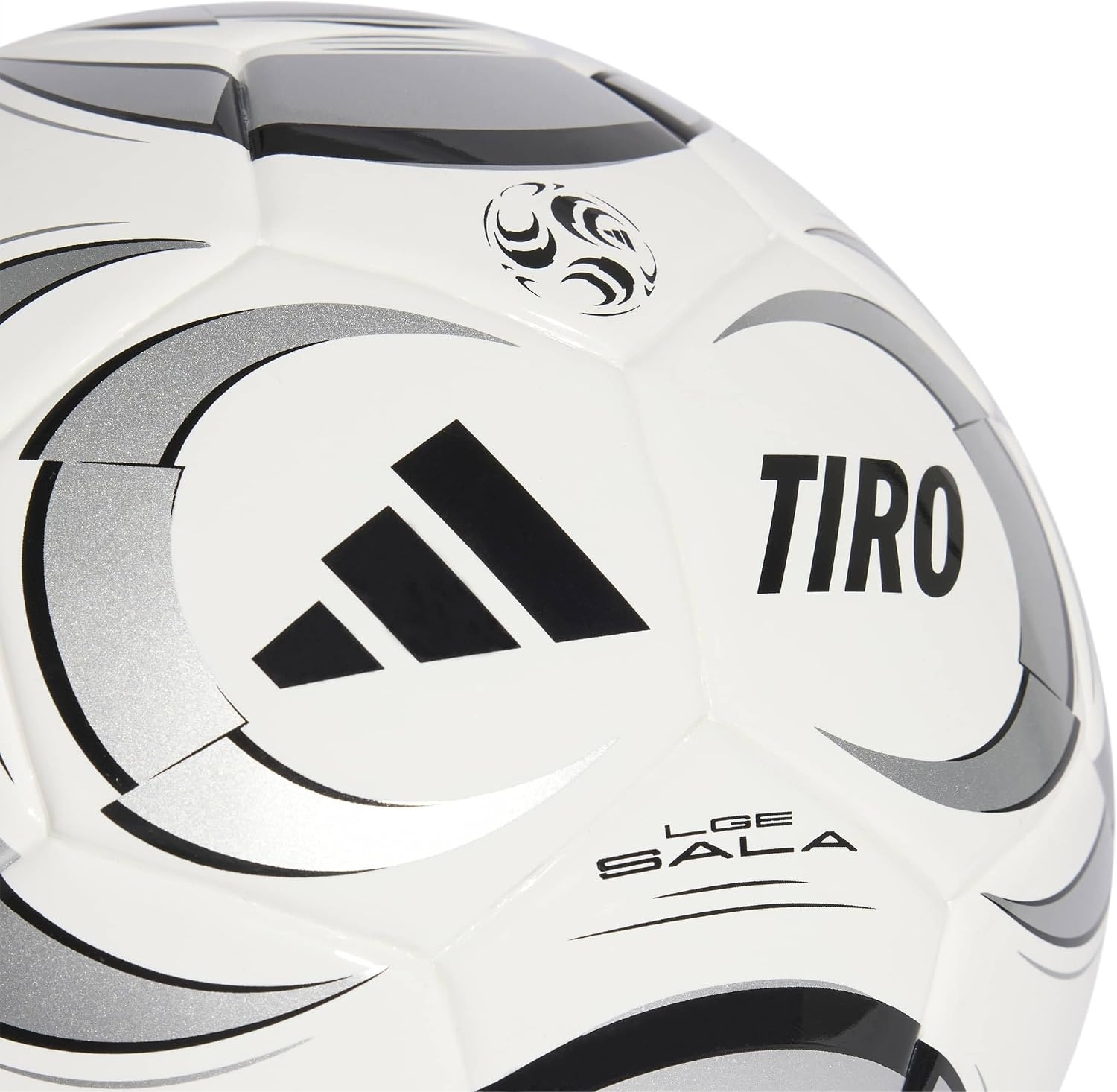 image:imageadidas UnisexAdult Tiro League Sala Ball WhiteSilver MetallicBlack Futsal