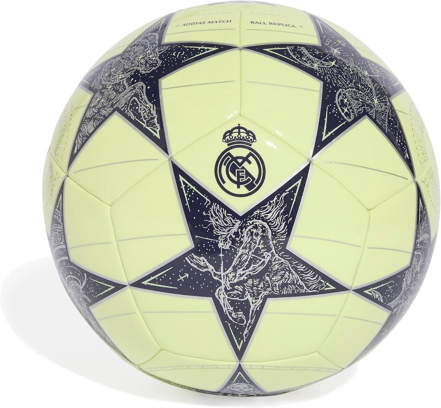 image:imageadidas UnisexAdult UEFA Champions League Soccer BallAlmost LimeSilver MetallicNoble Ink