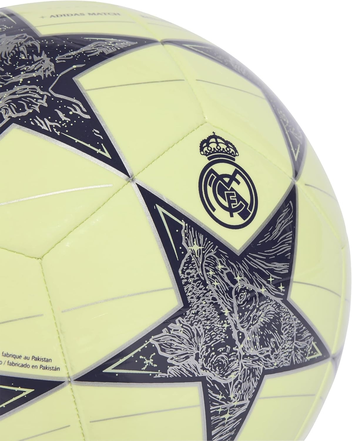 image:imageadidas UnisexAdult UEFA Champions League Soccer BallAlmost LimeSilver MetallicNoble Ink