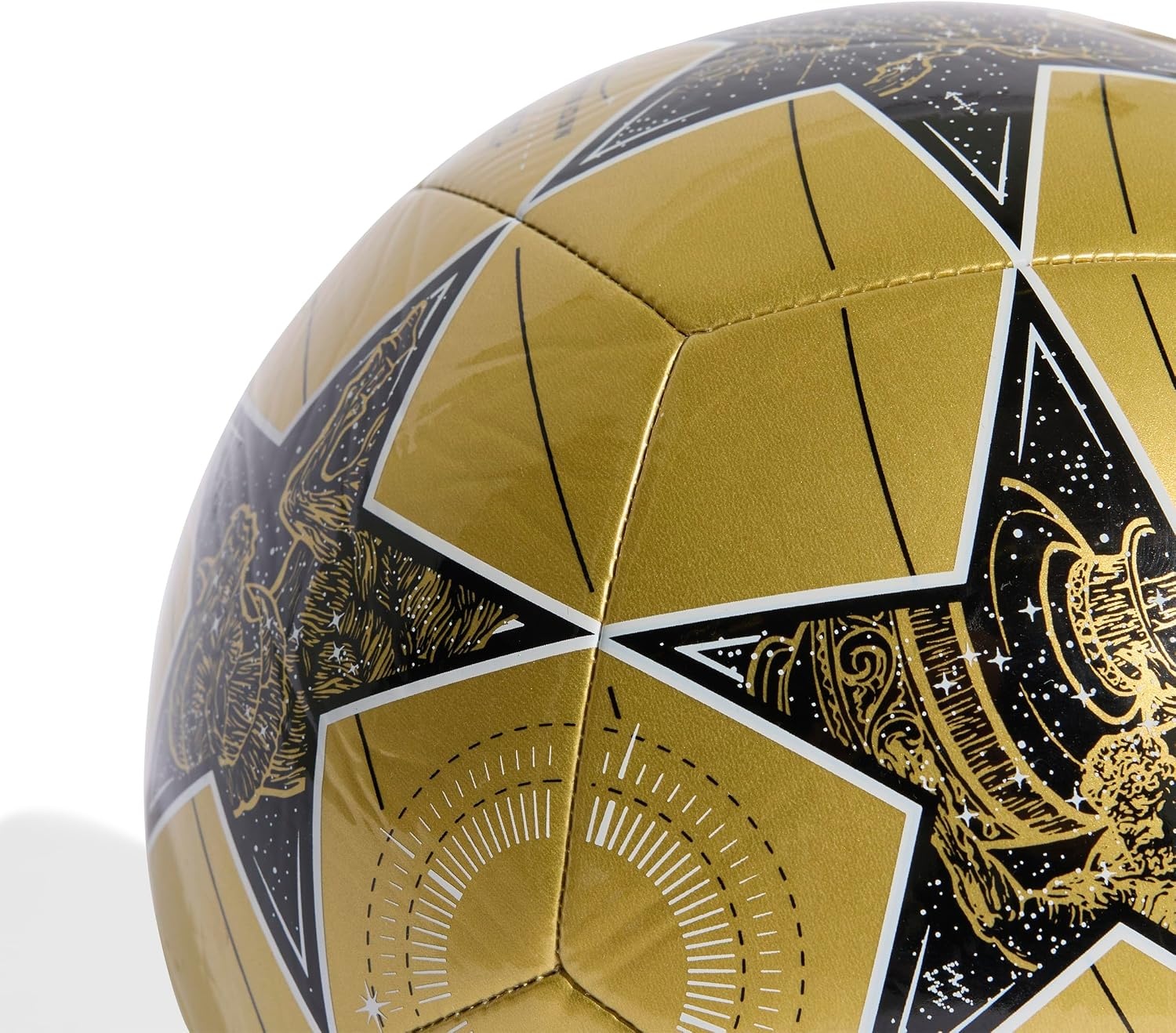 image:imageadidas UnisexAdult UEFA Champions League Soccer BallGold MetallicBlackWhite