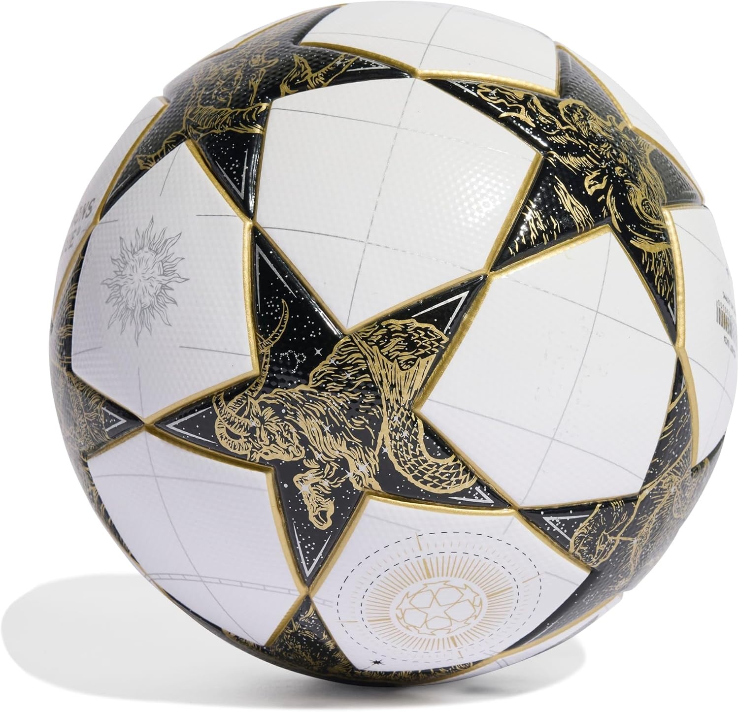 image:imageadidas UnisexAdult UEFA Champions League Soccer BallWhiteBlackGold Metallic