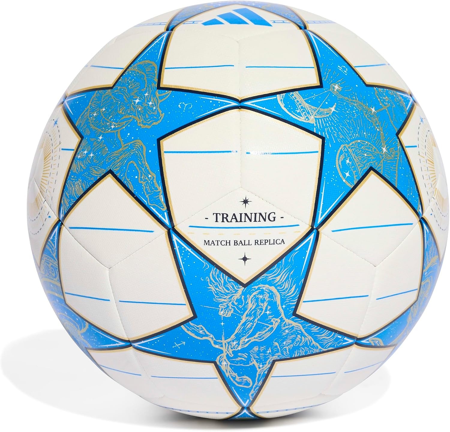 image:imageadidas UnisexAdult UEFA Champions League Soccer BallWhiteDark BluePantoneMatte Gold