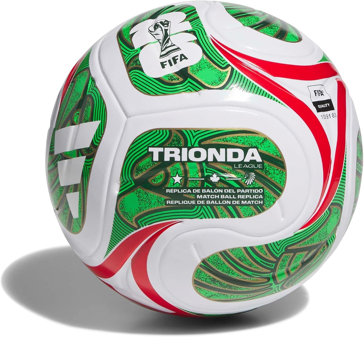 image:imageadidas UnisexAdult World Cup League Mexico WhiteVivid RedAmazon GreenFlash Lime 5