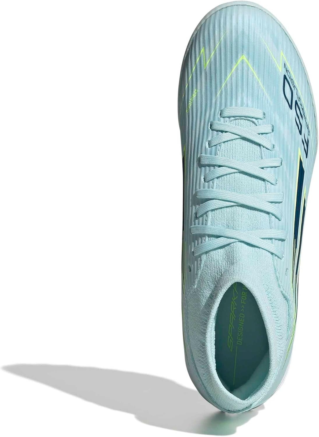 image:imageadidas Womens F50 Sparkfusion League Firm GroundArtificial Ground Soccer Cleats PurpleAlmost BlueDusky PetrolYellow