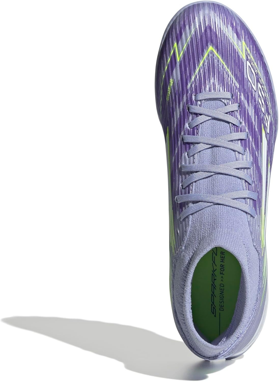image:imageadidas Womens F50 Sparkfusion League Firm GroundArtificial Ground Soccer Cleats PurpleViolet ToneLucid LemonPurple Rush