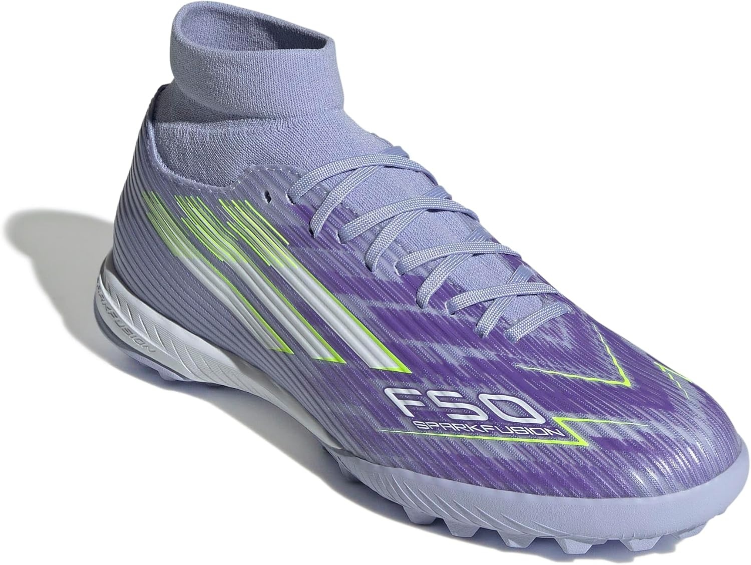 image:imageadidas Womens F50 Sparkfusion League Firm GroundArtificial Ground Soccer Cleats PurpleViolet ToneLucid LemonPurple Rush