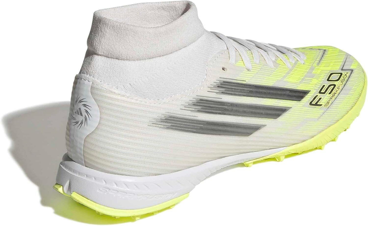 image:imageadidas Womens F50 Sparkfusion League Firm GroundArtificial Ground Soccer Cleats PurpleWhiteIron MetallicYellow