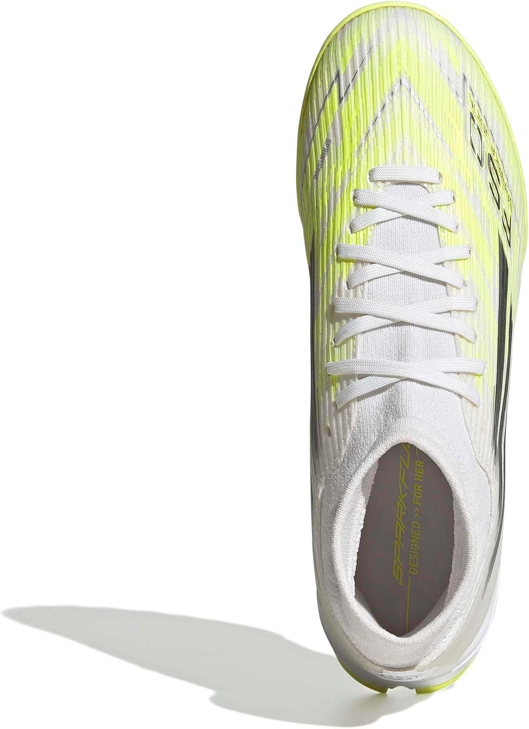 image:imageadidas Womens F50 Sparkfusion League Firm GroundArtificial Ground Soccer Cleats PurpleWhiteIron MetallicYellow