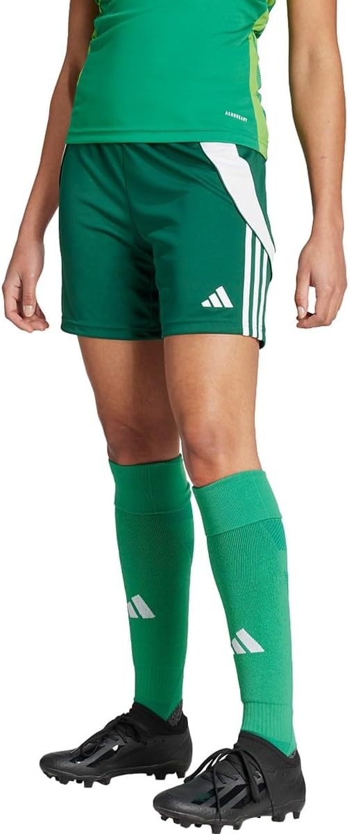 image:imageadidas Womens Tiro 24 ShortsTeam Dark GreenWhite