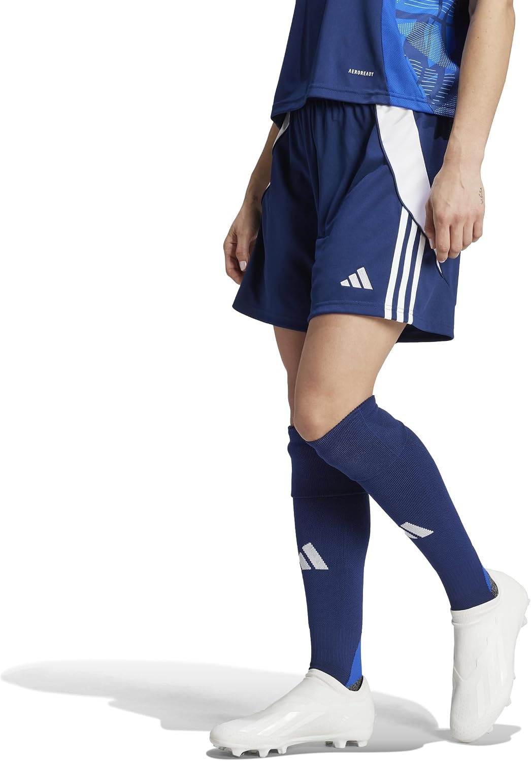 image:imageadidas Womens Tiro 24 ShortsTeam Navy BlueWhite