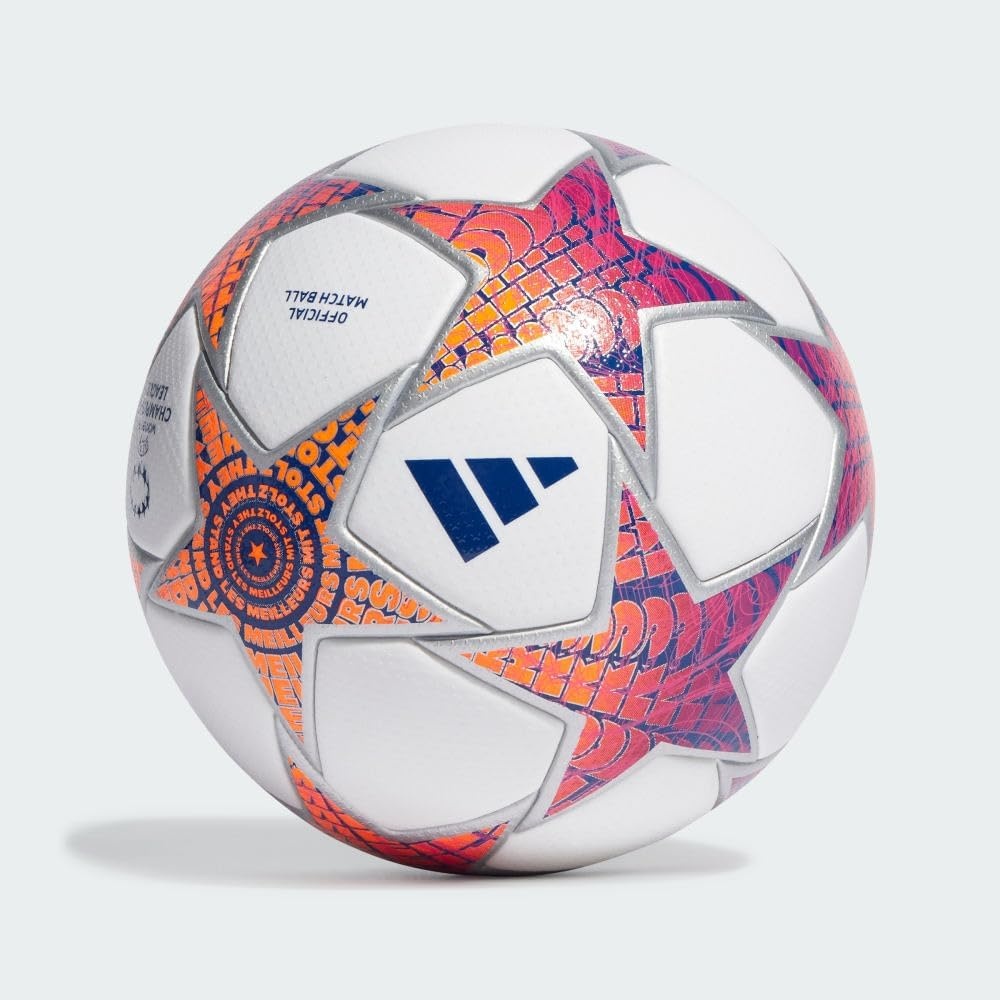 image:imageadidas Womens UCL Pro Soccer Ball Official Match Ball with Seamless Surface FIFA Quality Pro Certified UWCL Pro 2324 Group Stage Ball WhiteSilver MetallicShock PinkShock Purple