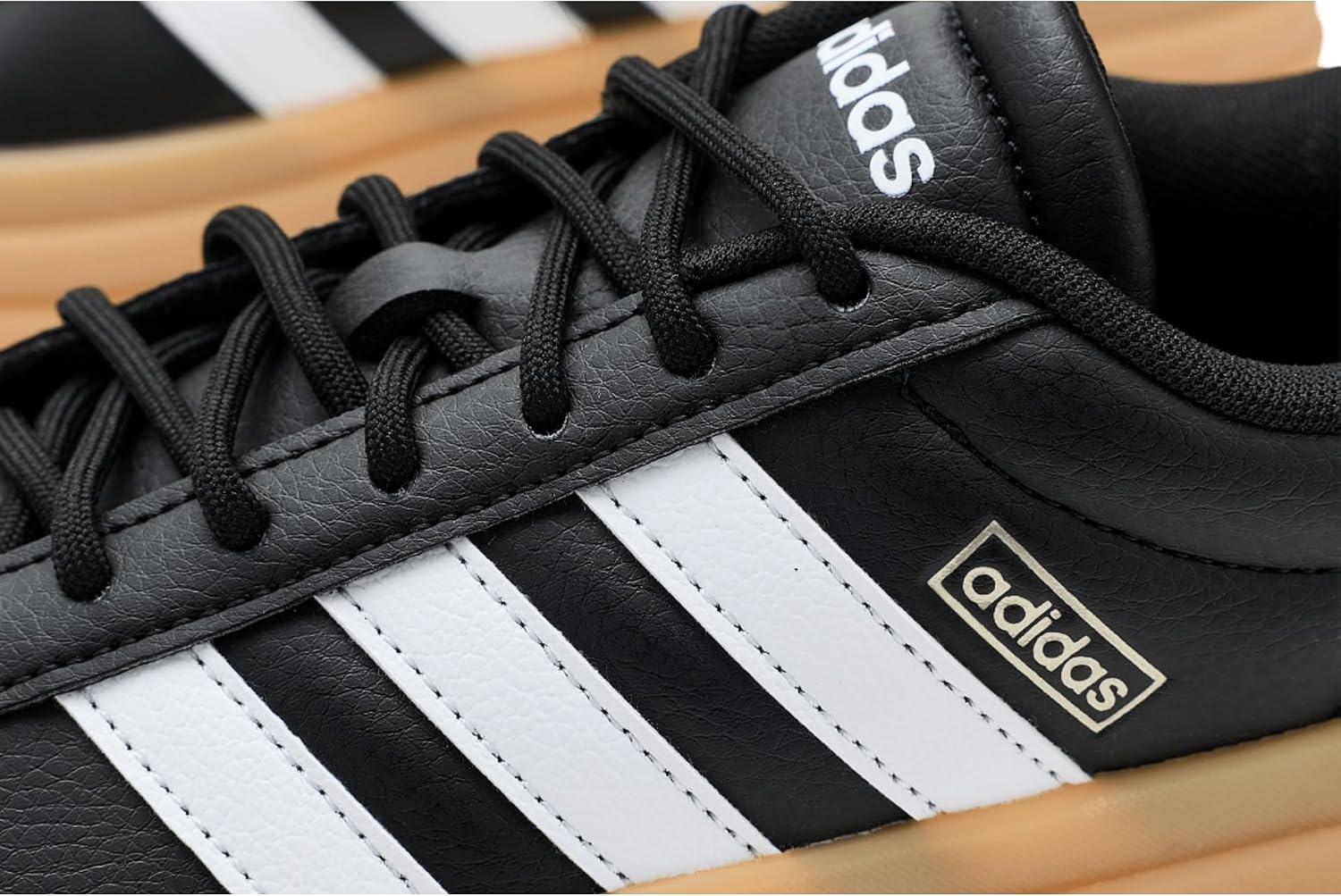 image:imageadidas Womens Vl Court Bold SneakerBlackWhiteCyber Metallic