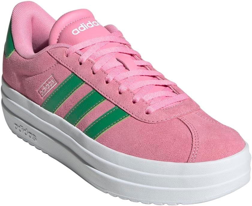 image:imageadidas Womens Vl Court Bold SneakerBliss PinkGreenWhite