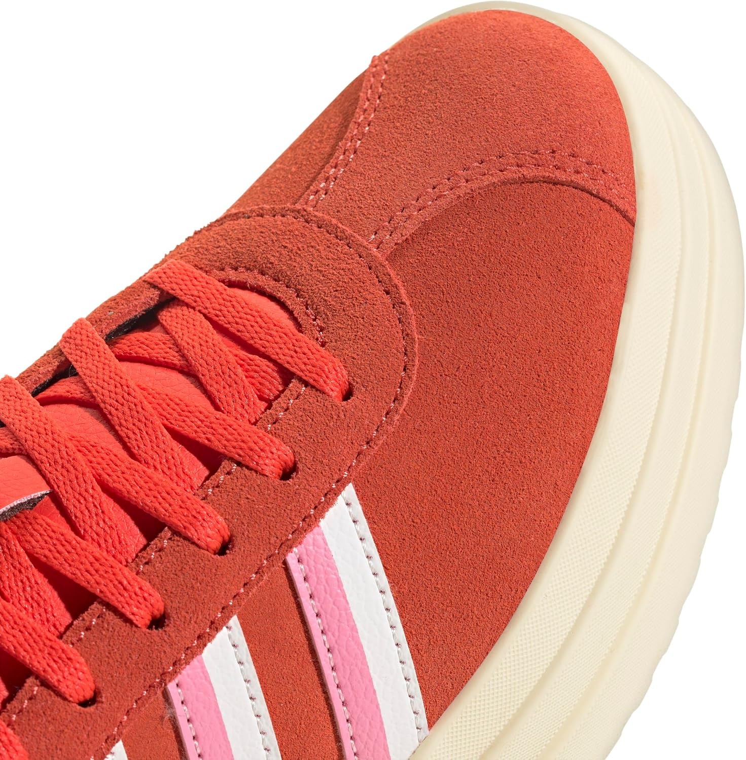 image:imageadidas Womens Vl Court Bold SneakerBright RedBliss PinkCloud White