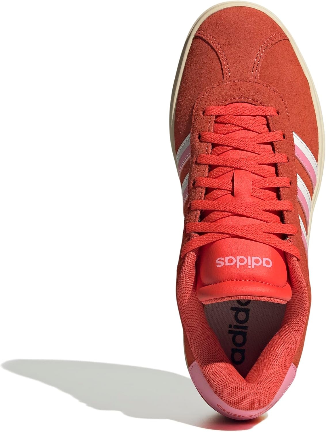 image:imageadidas Womens Vl Court Bold SneakerBright RedBliss PinkCloud White