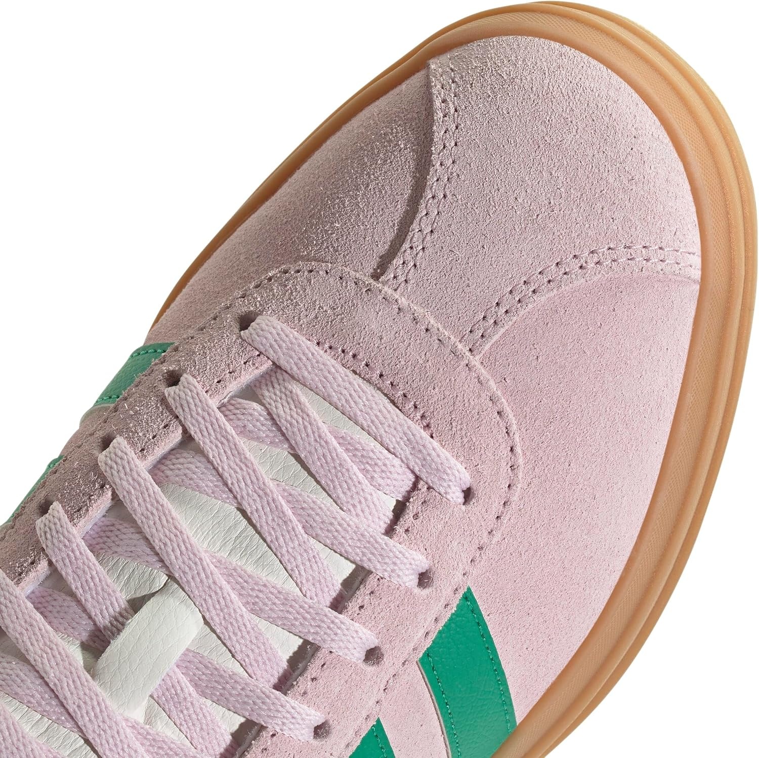 image:imageadidas Womens Vl Court Bold SneakerClear PinkCourt GreenWhite
