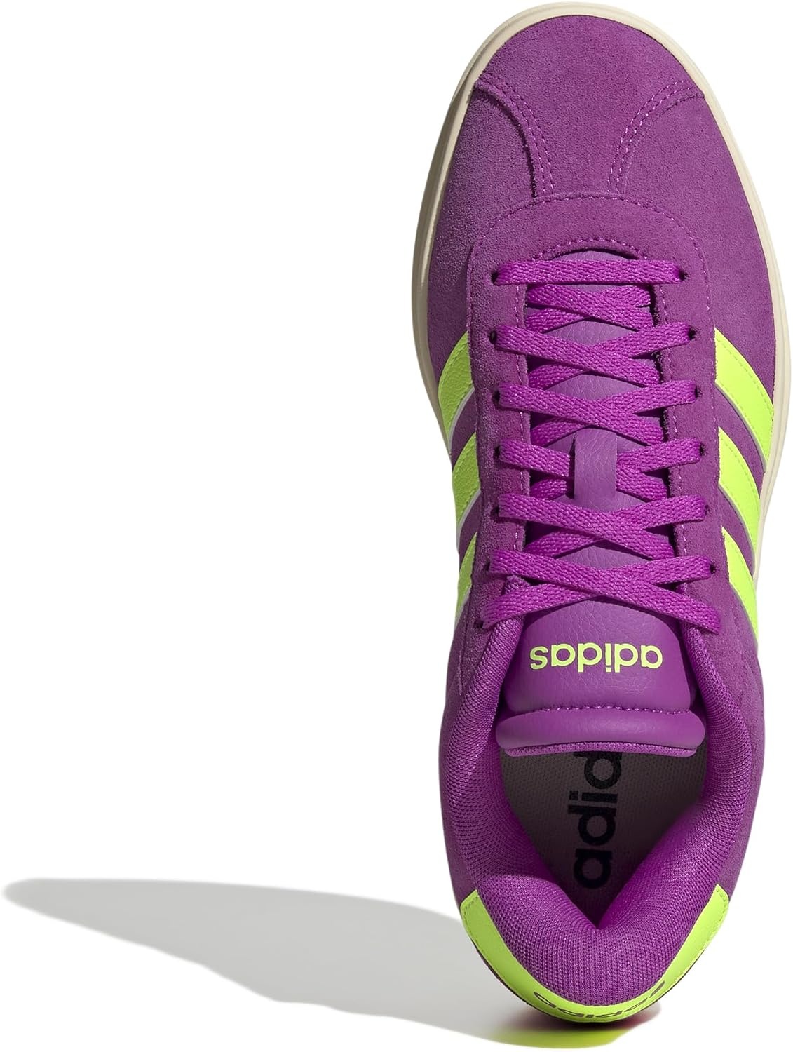 image:imageadidas Womens Vl Court Bold SneakerFlash PinkLucid LemonSilver Metallic