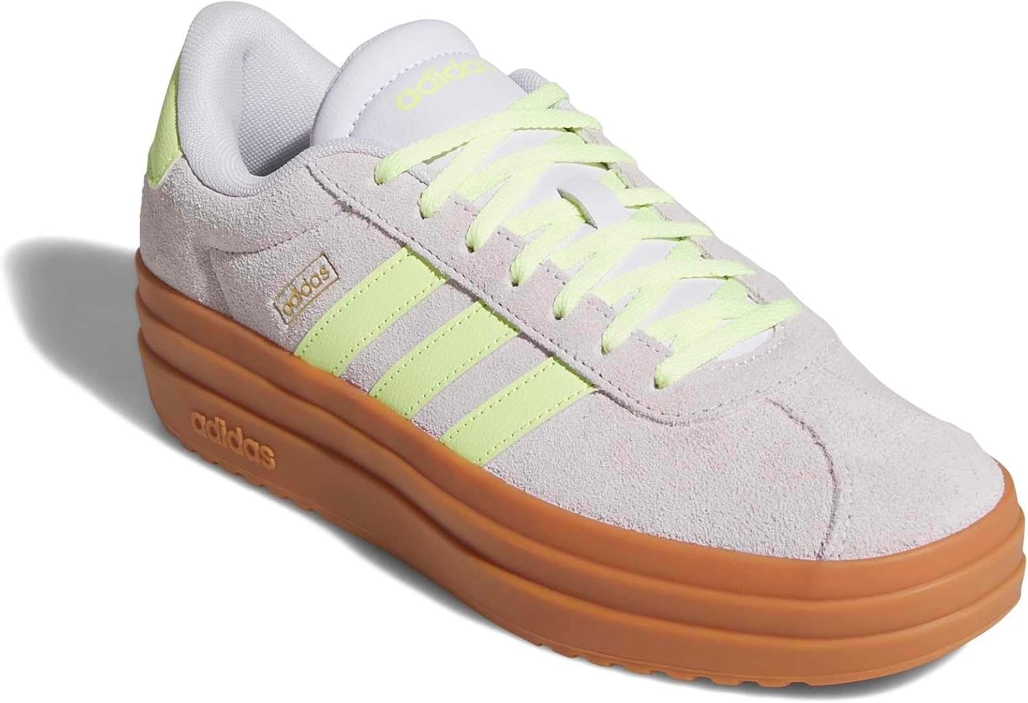 image:imageadidas Womens Vl Court Bold SneakerFrozen PurpleFrozen LemonGold Metallic