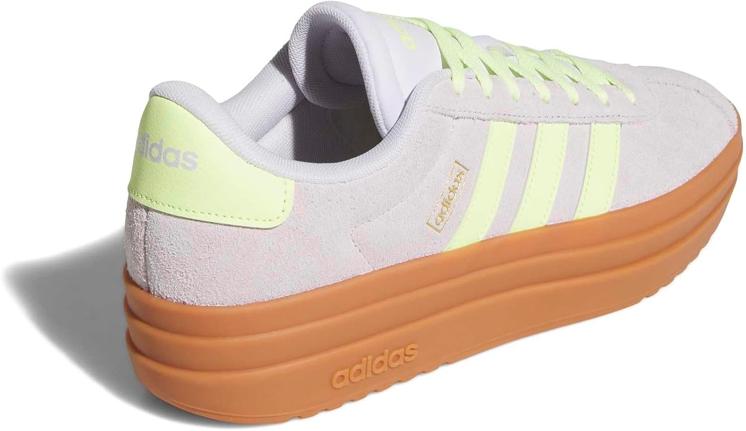 image:imageadidas Womens Vl Court Bold SneakerFrozen PurpleFrozen LemonGold Metallic