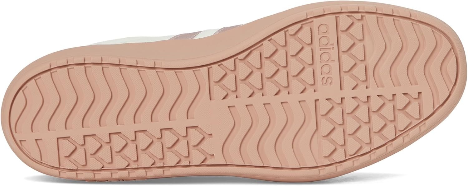 image:imageadidas Womens Vl Court Bold SneakerIvorySandy Pink MetallicSandy Pink
