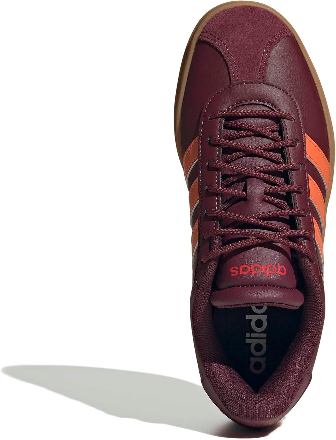 image:imageadidas Womens Vl Court Bold SneakerMaroonDusky OrangePure Ruby