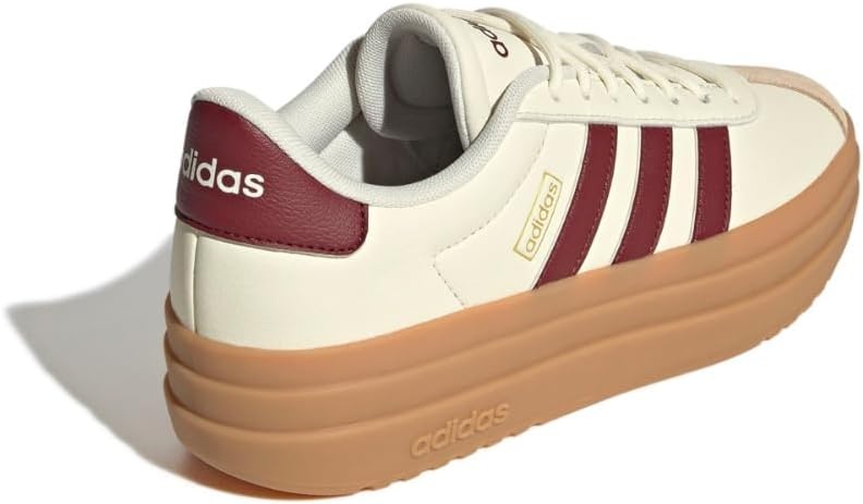 image:imageadidas Womens Vl Court Bold SneakerOff WhiteShadow RedCrystal Sand