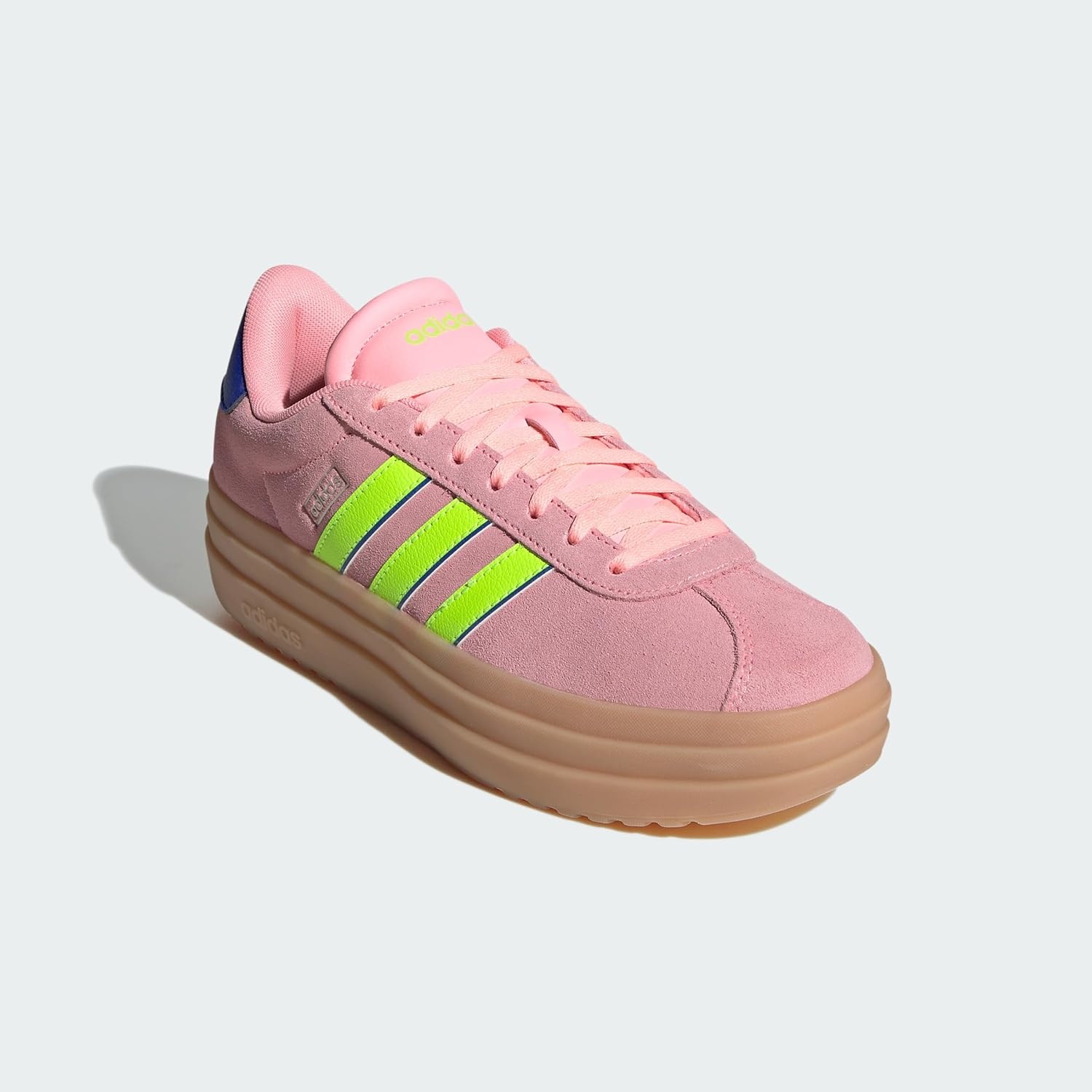 image:imageadidas Womens Vl Court Bold SneakerPink SparkLucid LemonLucid Blue