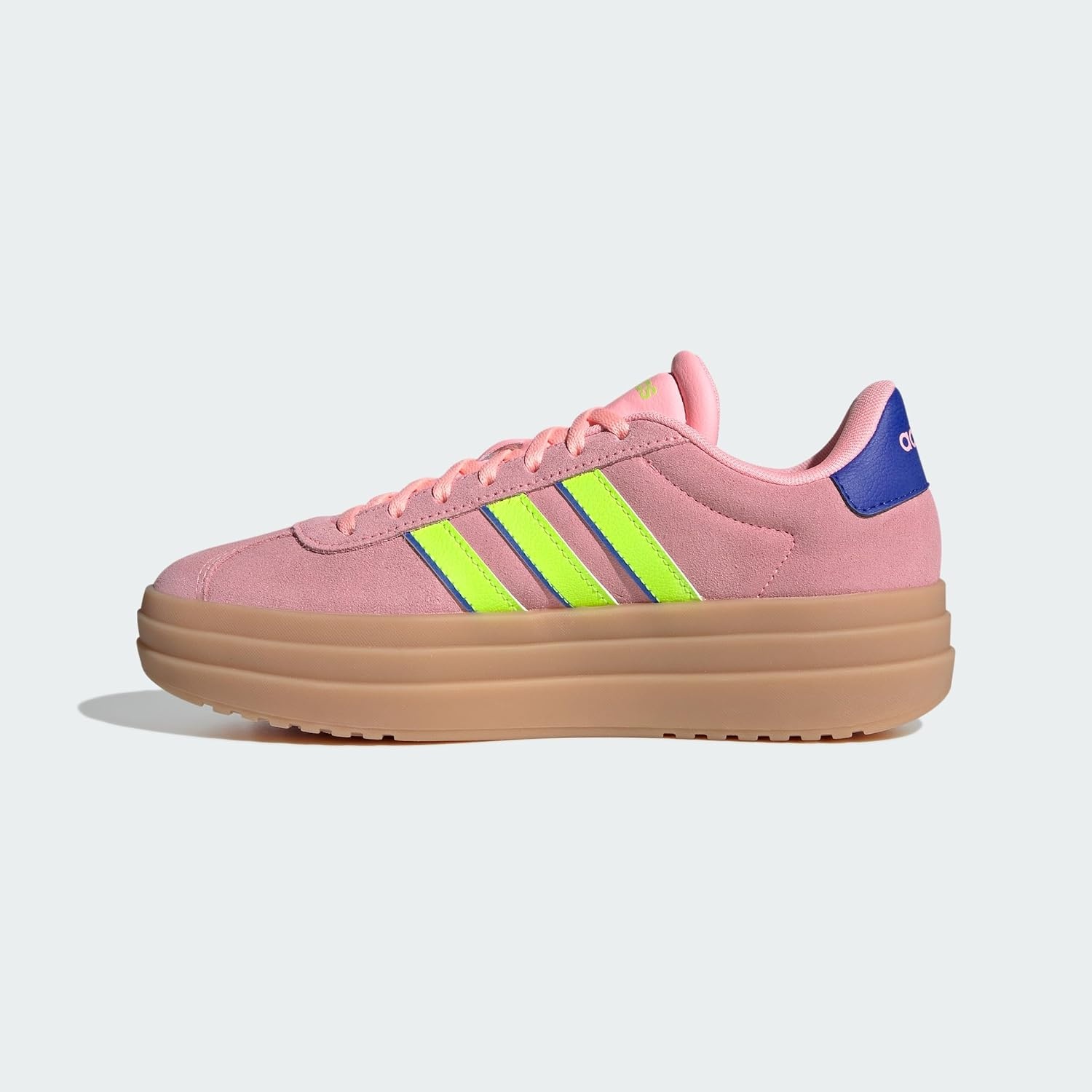 image:imageadidas Womens Vl Court Bold SneakerPink SparkLucid LemonLucid Blue