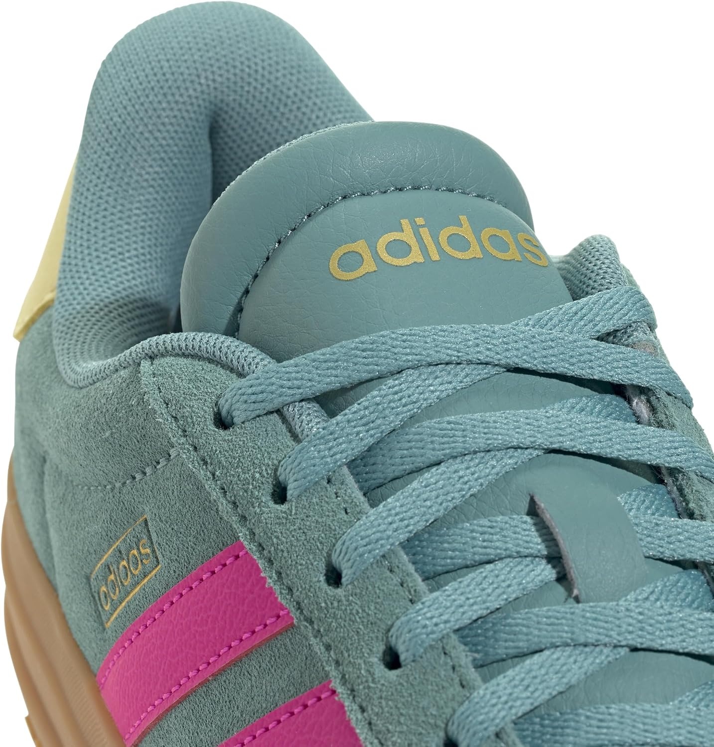 image:imageadidas Womens Vl Court Bold SneakerPowder TealShock PinkPowder Yellow