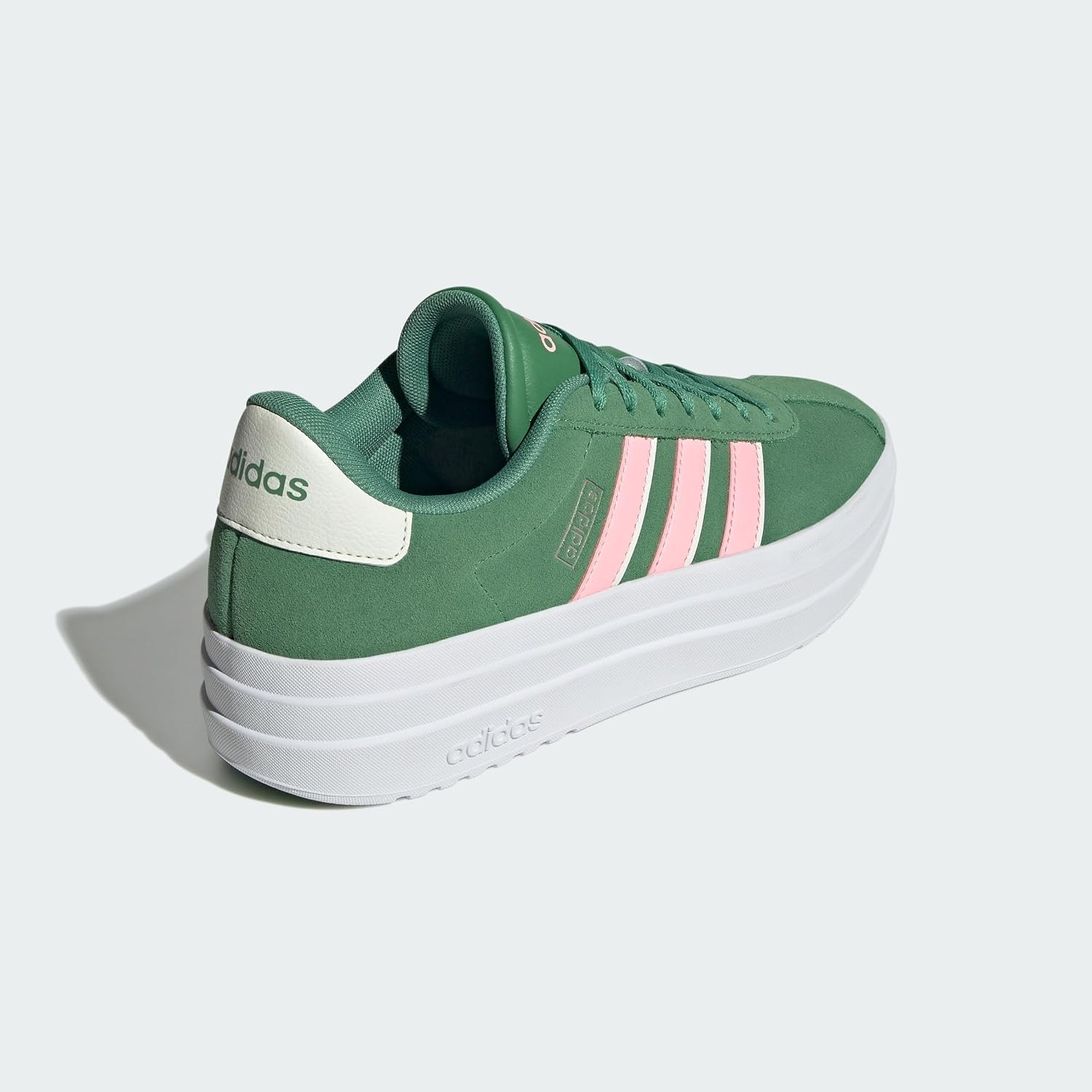 image:imageadidas Womens Vl Court Bold SneakerPreloved Green Pink Spark Ivory