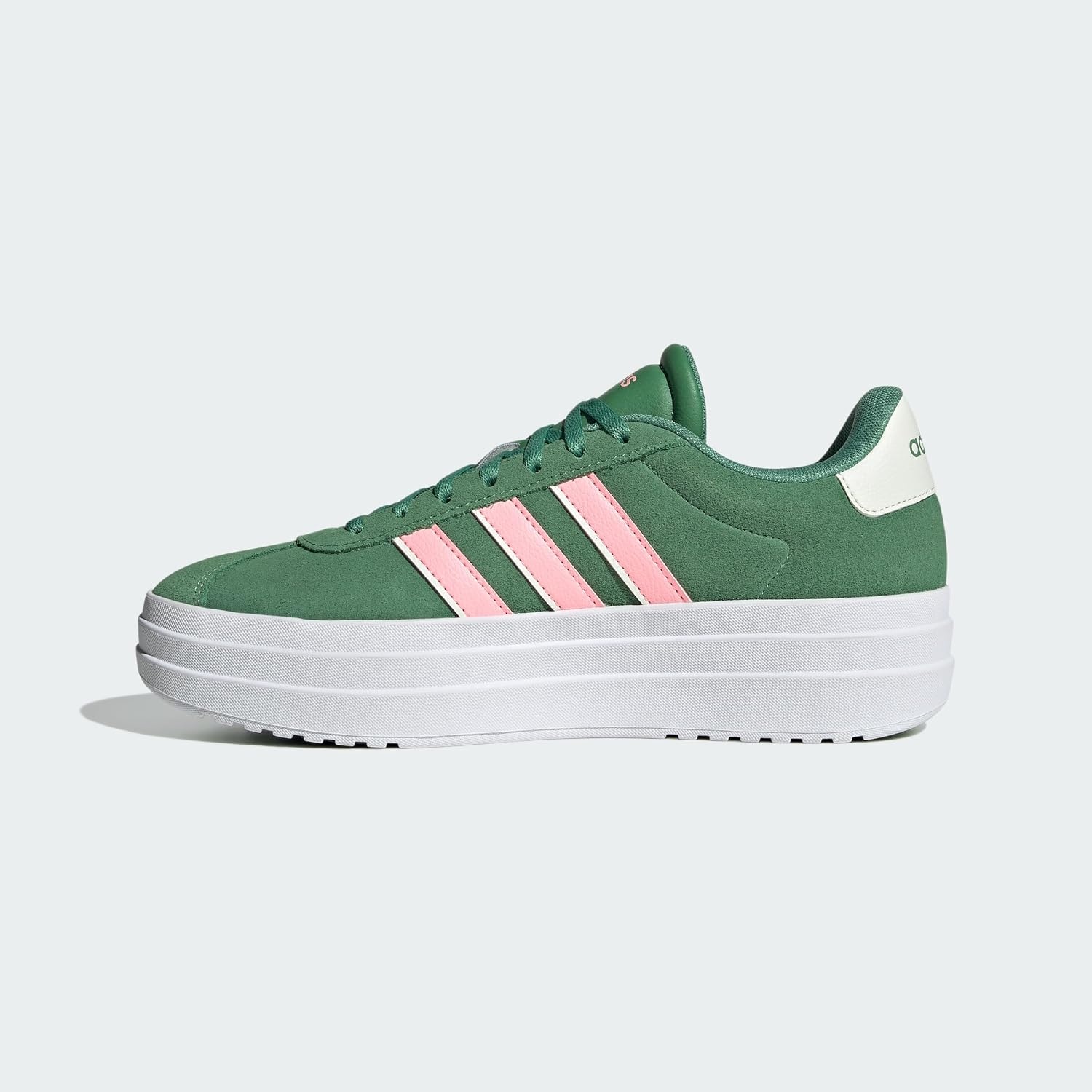 image:imageadidas Womens Vl Court Bold SneakerPreloved Green Pink Spark Ivory